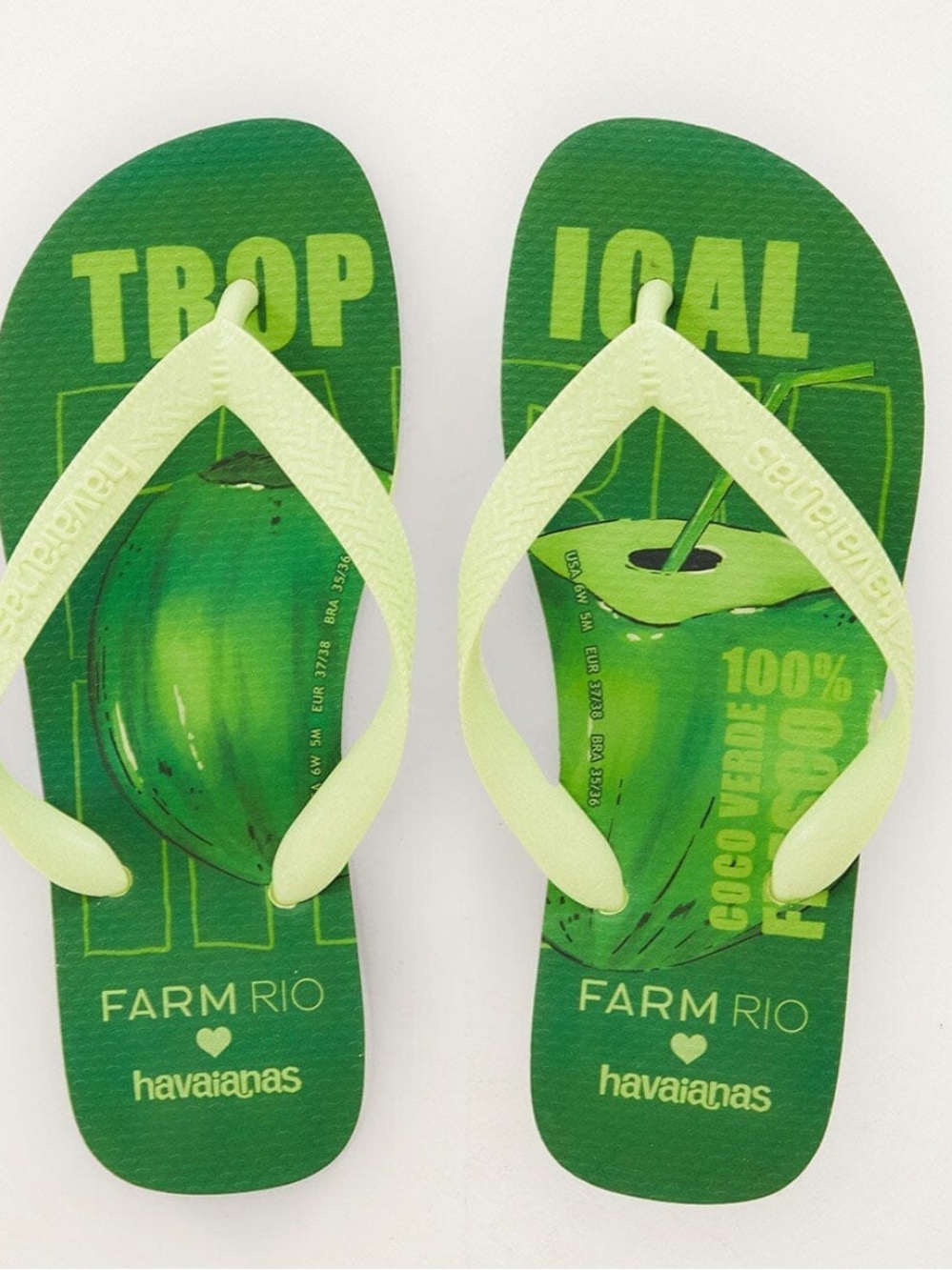 Havaianas Farm Rio Tropical Coconut Flip Flops
